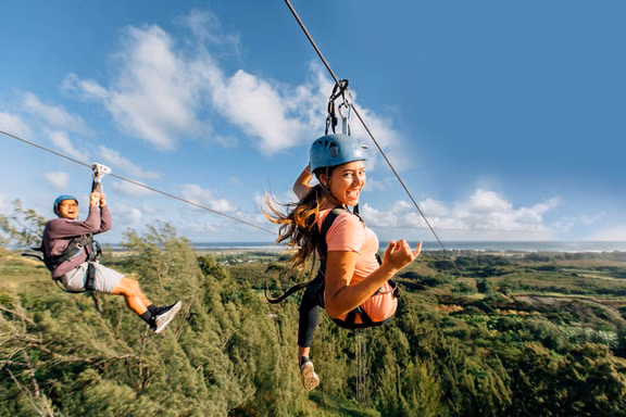 Zipline Thrills Ride the Line Highlights